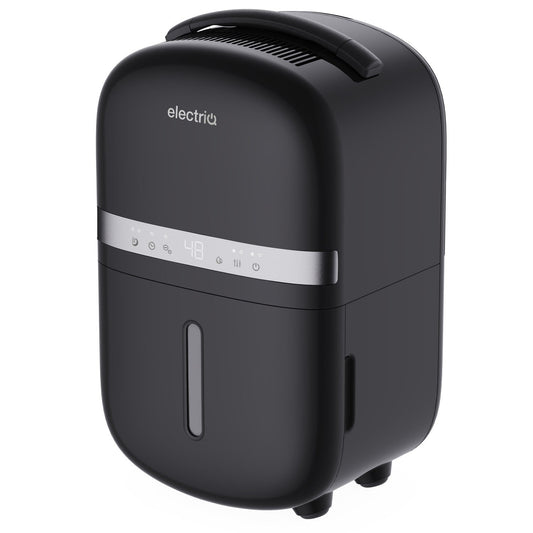 electriQ 5L Quiet Compact Compressor Dehumidifier and Air Purifier - Black