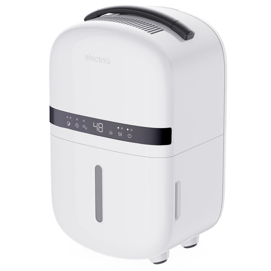 electriQ 5L Quiet Compact Compressor Dehumidifier and Air Purifier - White