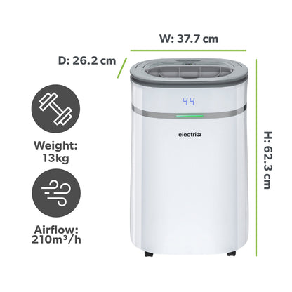 electriQ 25L Low-Energy Smart Laundry Dehumidifier - White