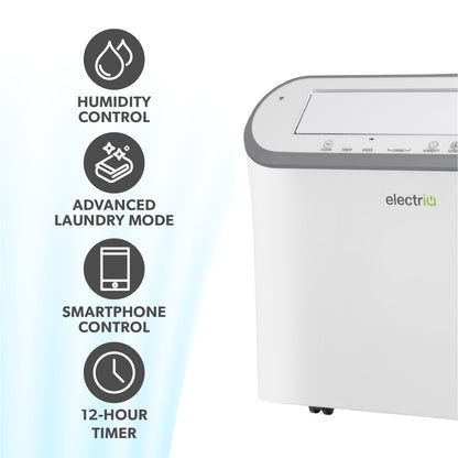 electriQ 25L Smart Premium Low-Energy Laundry Dehumidifier with Wet Clothing Detection